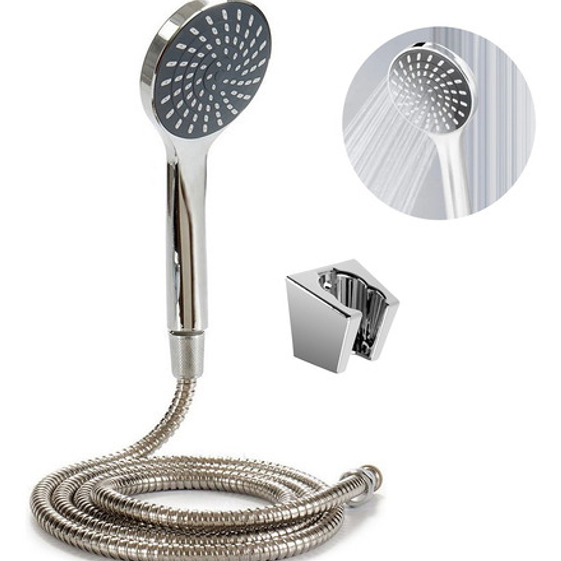 Combo X 3 Regadera Metálica 20x20, Ducha Telefono, Desviador 3