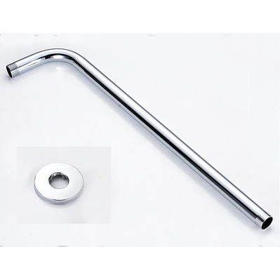 Tubo Extensión Ducha Cromado Curvo Longitud 36 Cm