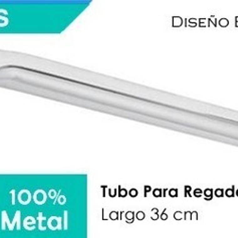 Tubo Extensión Ducha Cromado Curvo Longitud 36 Cm 2