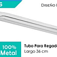 Tubo Extensión Ducha Cromado Curvo Longitud 36 Cm - Miniatura 2