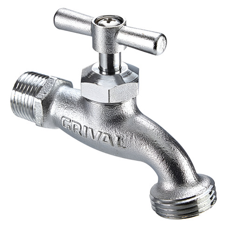 Llave Terminal Lavadero O Jardín Satinada 1