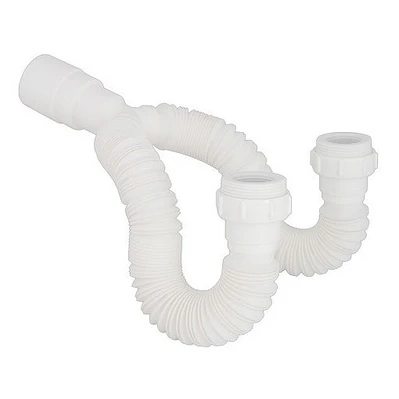 Sifón Flexible Doble Para Lavaplatos O Lavamanos O Lavadero