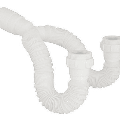 Sifón Flexible Doble Para Lavaplatos O Lavamanos O Lavadero