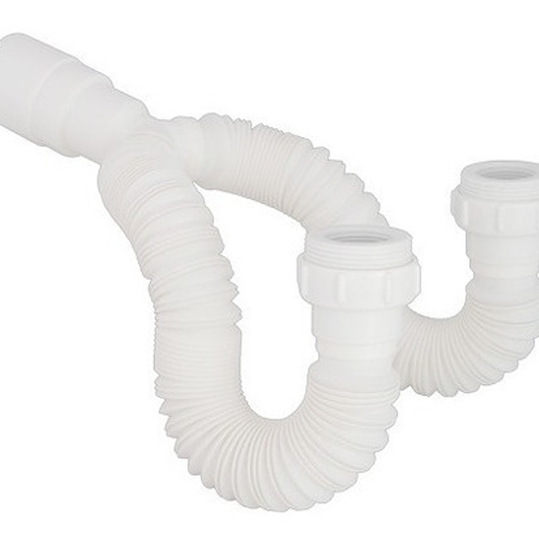 Sifón Flexible Doble Para Lavaplatos O Lavamanos O Lavadero 1