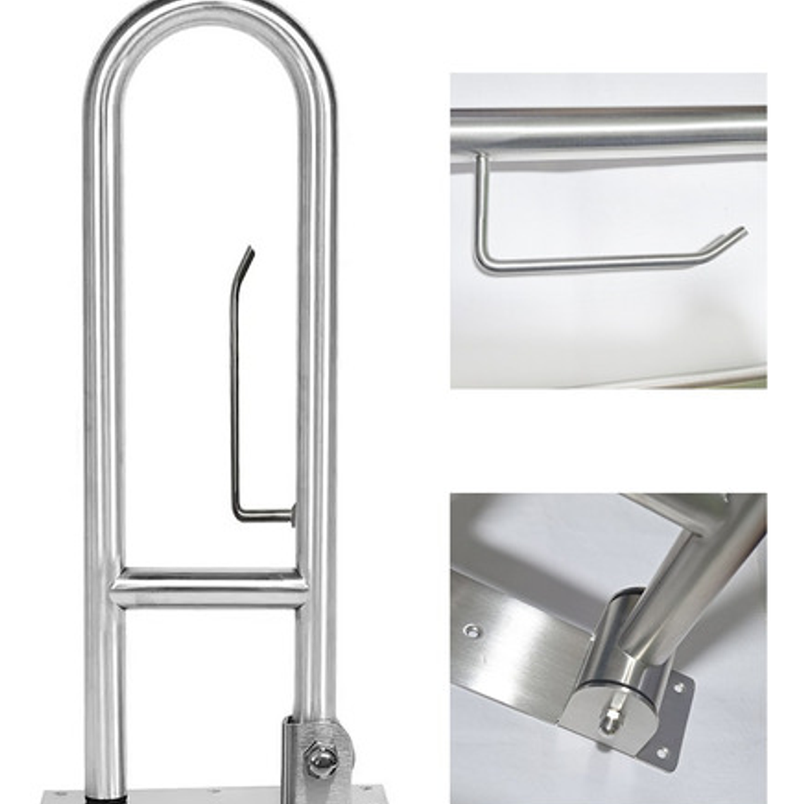 Barra De Seguridad Abatible En Acero 304  Inoxidable 3