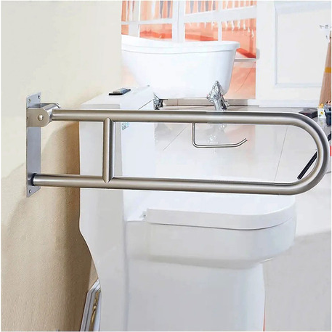 Barra De Seguridad Abatible En Acero 304  Inoxidable 5