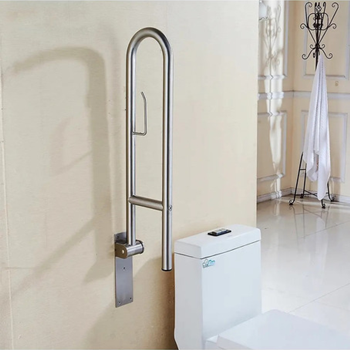 Barra De Seguridad Abatible En Acero 304  Inoxidable 8