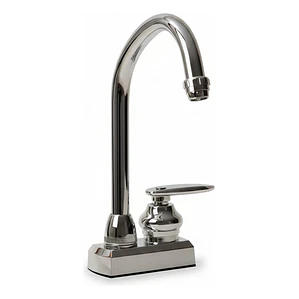 Griferia Lavaplatos Agua Fría Cuello Alto Redondo Plástica