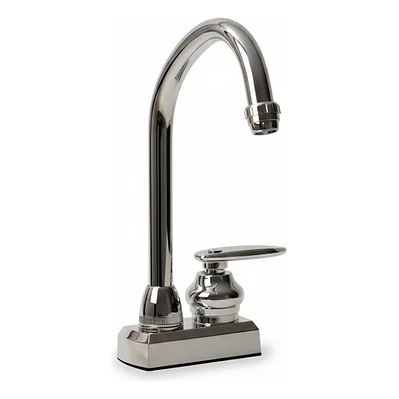 Griferia Lavaplatos Agua Fría Cuello Alto Redondo Plástica