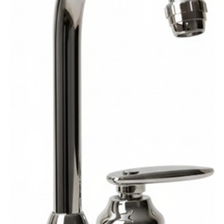 Griferia Lavaplatos Agua Fría Cuello Alto Redondo Plástica 1