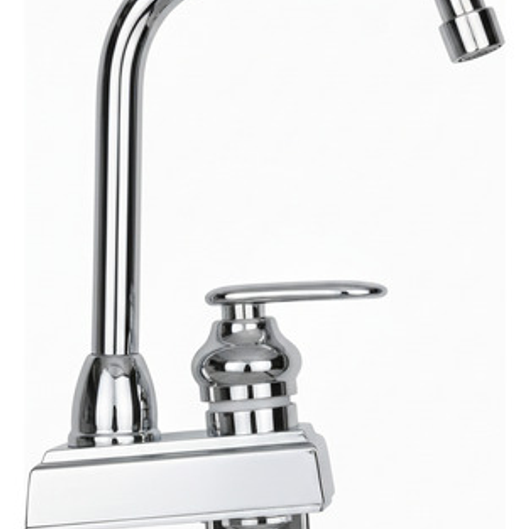 Griferia Lavaplatos Agua Fría Cuello Alto Redondo Plástica 3