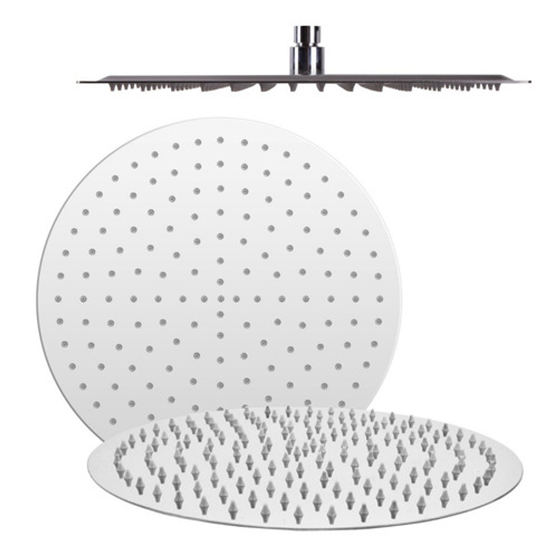 Regadera Para Ducha Metálica 20 X 20 Redonda Incluye Tubo 6