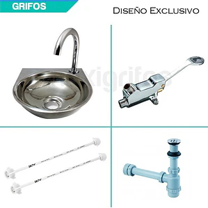 Kit Válvula O Llave Pedal Lavamanos24*27/desagüe/acoples/cue