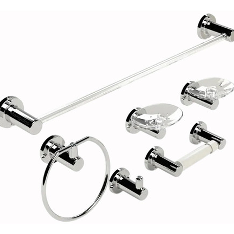 Juego De Accesorios Baño Abs Moderna 1