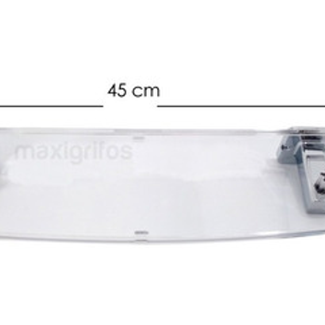 Repisa Acrílica Resistente Moderna 45cm X 12cm 3