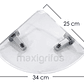 Repisa Esquinera Acrílica Maxigrifos Resistente  34cm X 25cm - Miniatura 4
