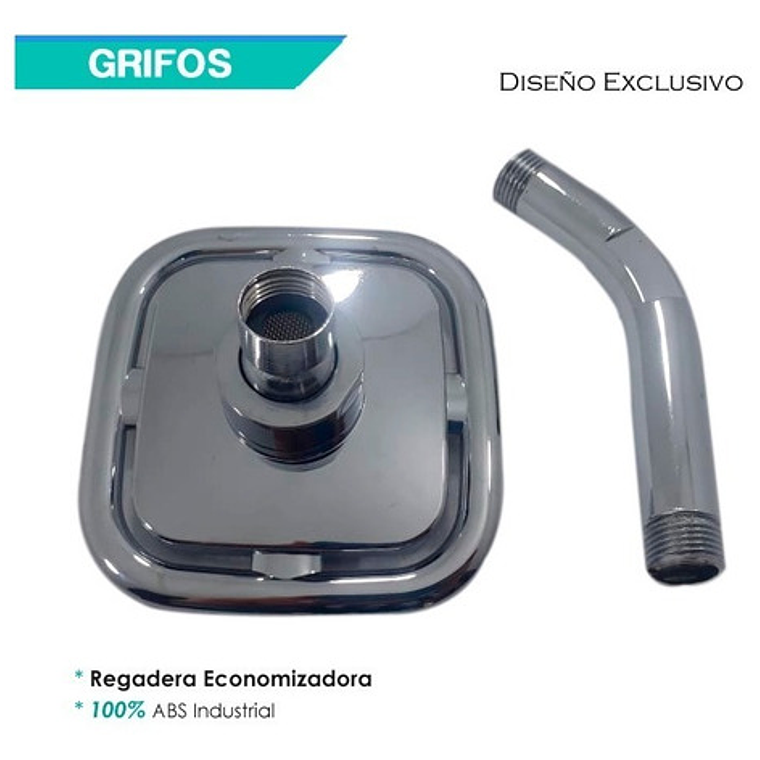 Regadera Ducha Plástica Abs Industrial De Lujo Incluye Tubo 3