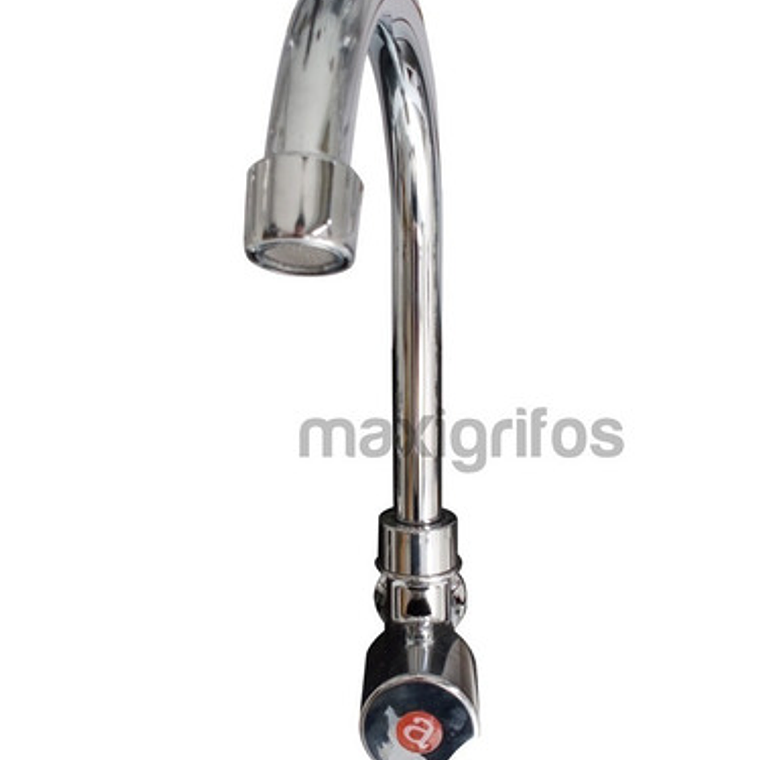 Griferia Lavaplatos Agua Fría Cuello Alto Redondo De Pared 3