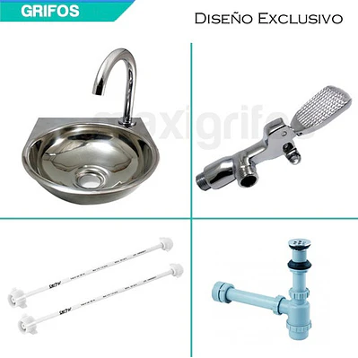 Kit Válvula O Llave Pedal Lavamanos24*27/desagüe/acoples/cue