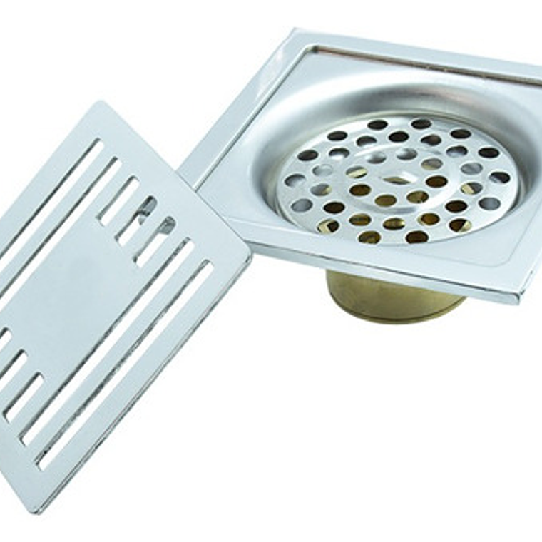 Rejilla Piso En Acero 10x10 Antiolor Y Anticucarachas 2