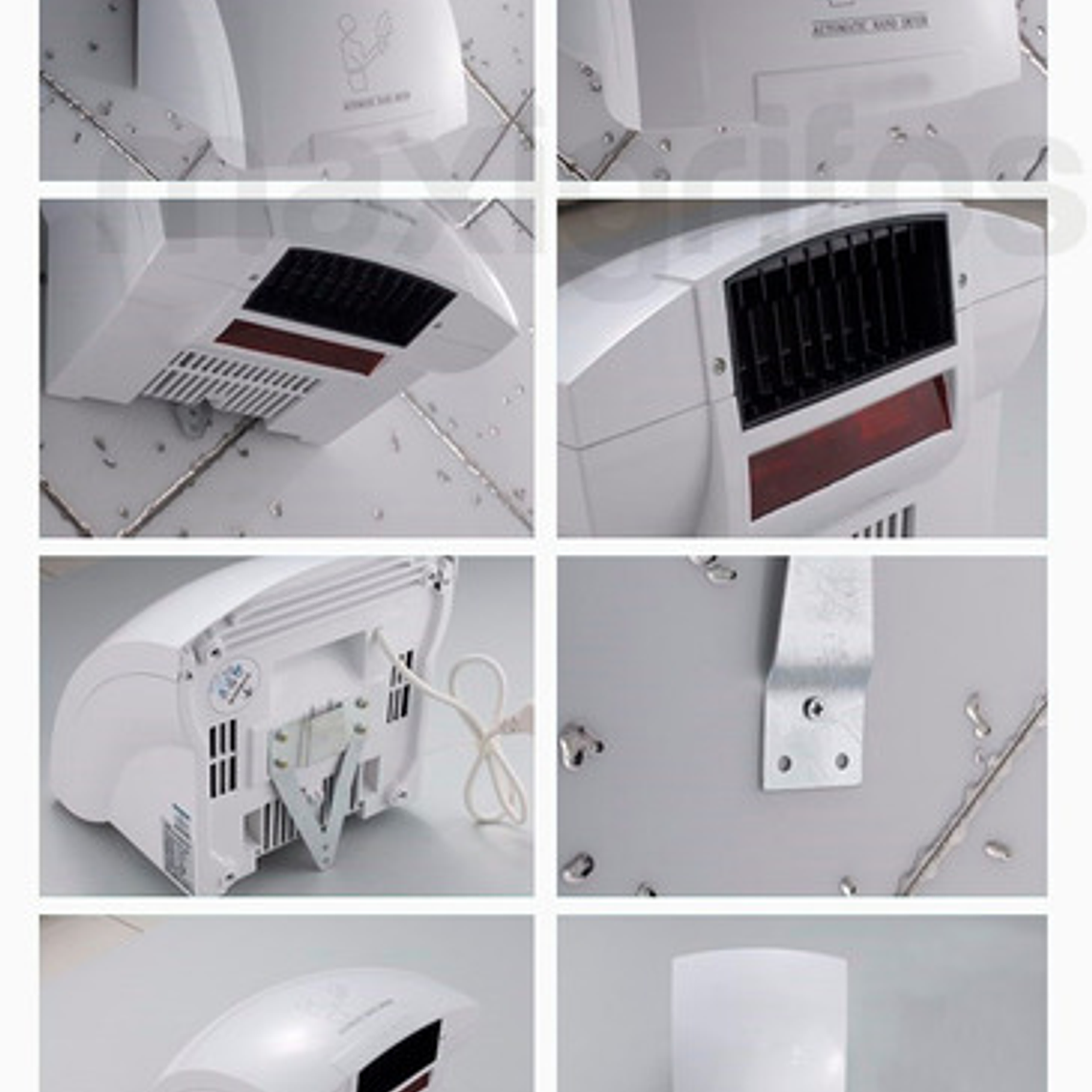 Secador De Manos Automático Infrarrojo Blanco 110v   4