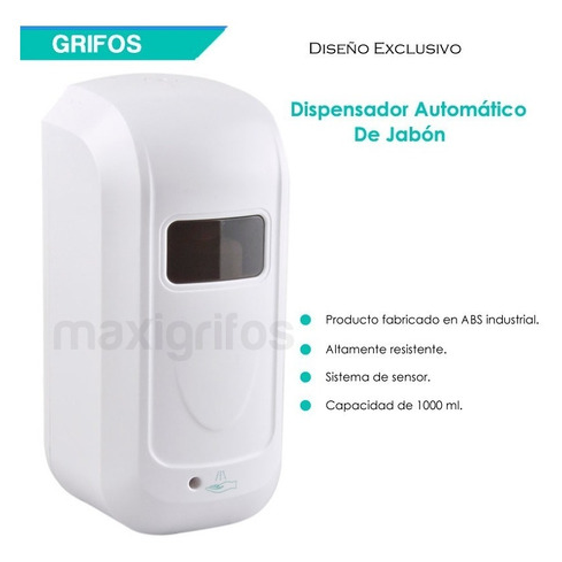 Dispensador Jabón Automático Con Sensor De 1000 Ml. 1