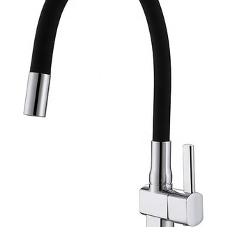 Griferia Lavaplatos Agua Fría Cuello Flexible Metálica 2