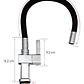 Griferia Lavaplatos Agua Fría Cuello Flexible Metálica - Miniatura 3