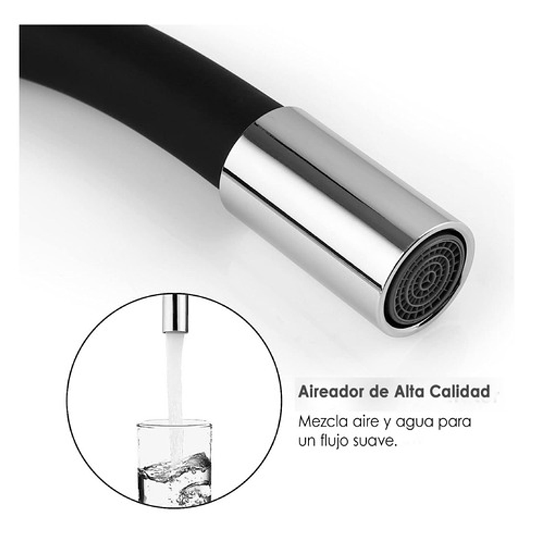 Griferia Lavaplatos Agua Fría Cuello Flexible Metálica 6