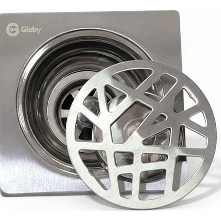 Rejilla Piso En Acero 10x10 Antiolor Y Anticucarachas 5