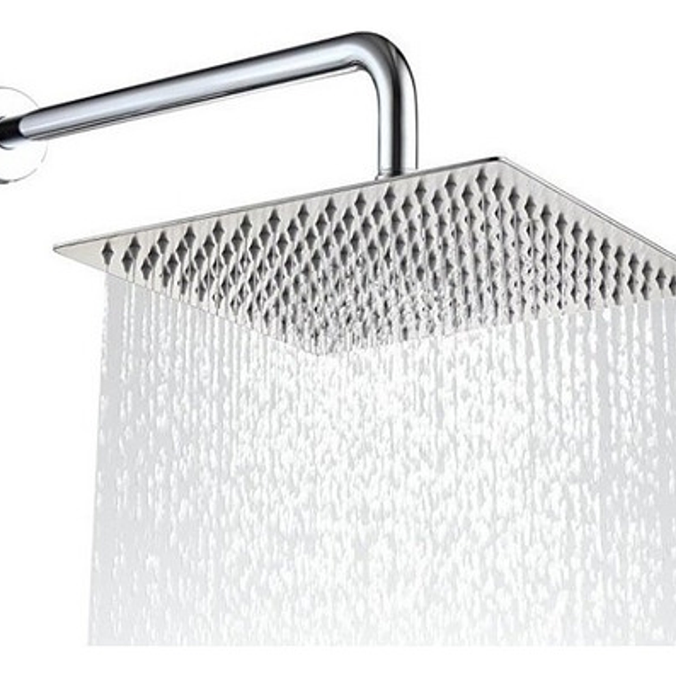 Regadera Para Ducha Metálica 15 X 15 Cuadrada Incluye Tubo 1