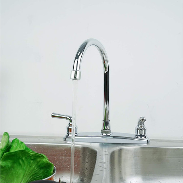 Griferia Llave Lavaplatos 8 Pulgadas Manija Tipo Palanca 2