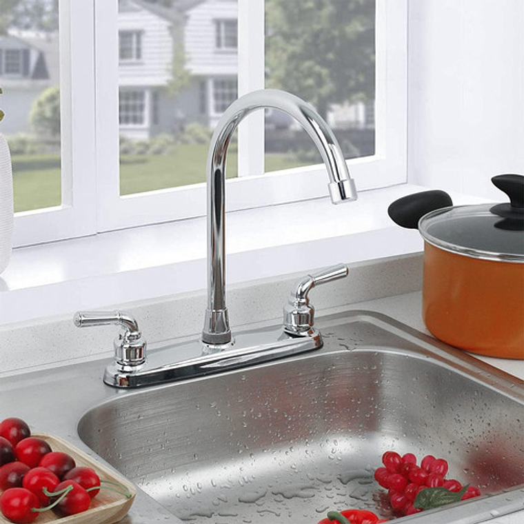 Griferia Llave Lavaplatos 8 Pulgadas Manija Tipo Palanca 3