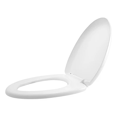 Tapa Para Sanitario Blanca Alongada Caída Lenta