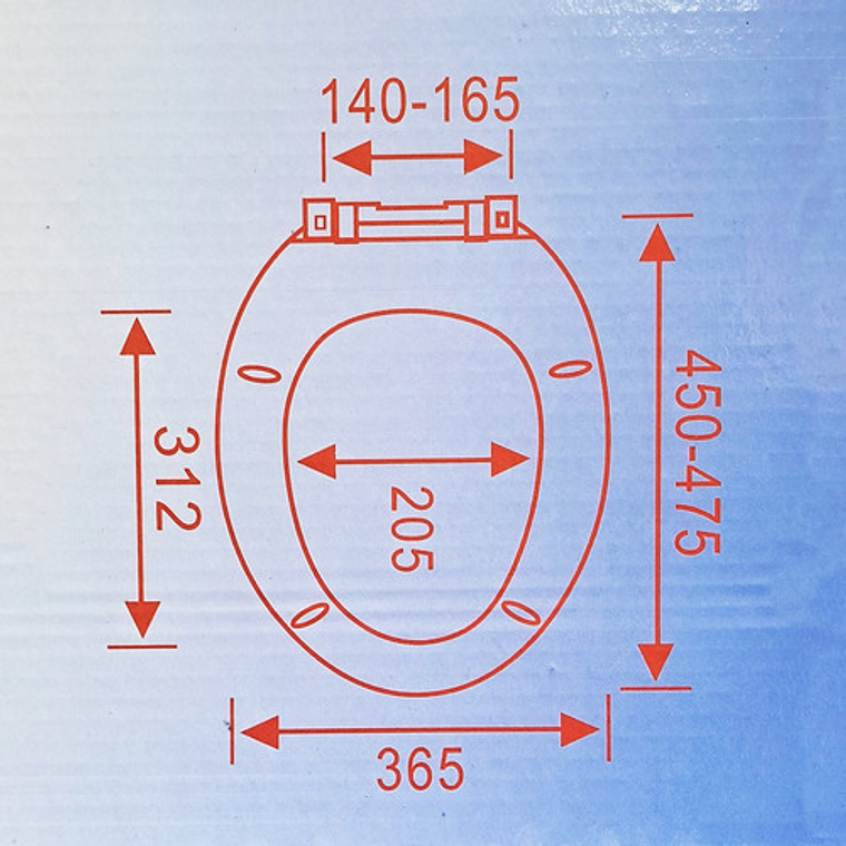 Tapa Para Sanitario Blanca Alongada Caída Lenta 3
