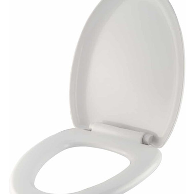 Tapa Para Sanitario Blanca Alongada Caída Lenta 5