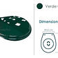 Tapa Asiento Sanitario Verde Oscuro Redondo - Miniatura 2