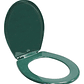 Tapa Asiento Sanitario Verde Oscuro Redondo - Miniatura 3