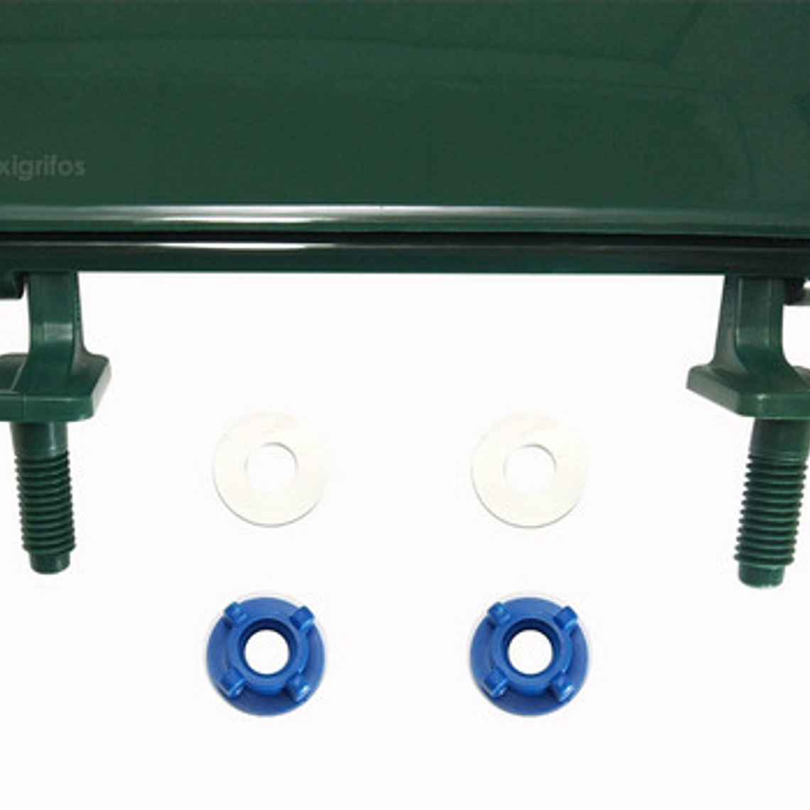 Tapa Asiento Sanitario Verde Oscuro Redondo 5