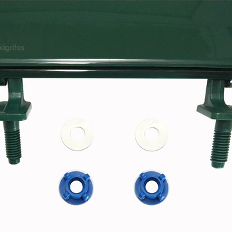 Tapa Asiento Sanitario Verde Oscuro Redondo 5