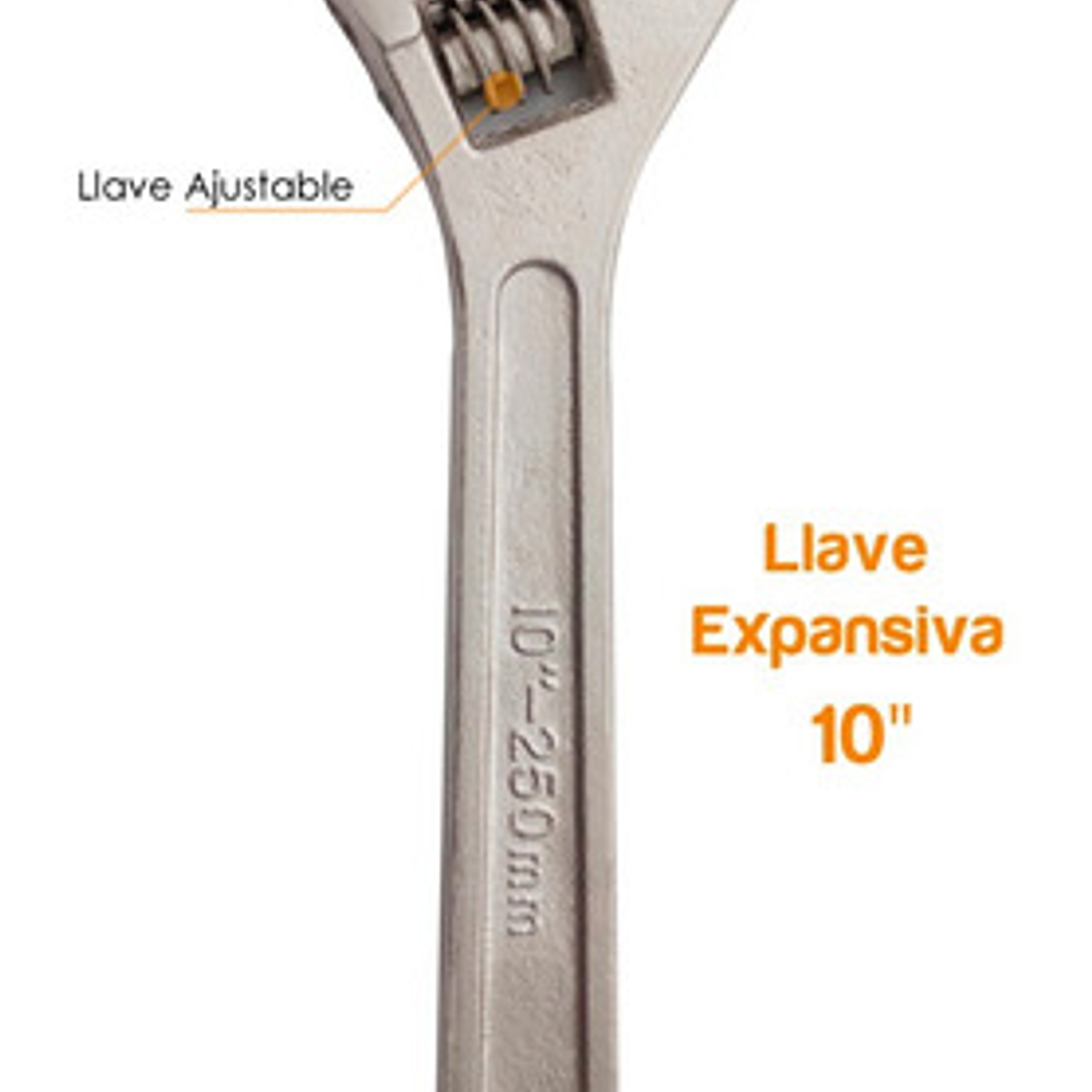 Llave Alemana Expansiva 10 Pulgadas Herramienta Manual 4