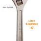 Llave Alemana Expansiva 10 Pulgadas Herramienta Manual - Miniatura 4
