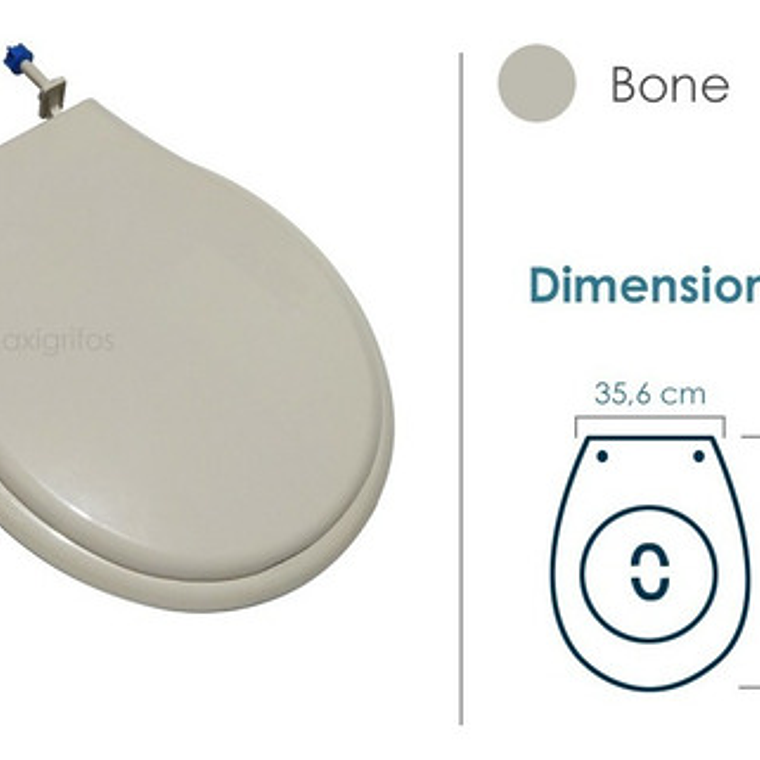 Tapa Asiento Sanitario Bone Redondo 3