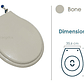 Tapa Asiento Sanitario Bone Redondo - Miniatura 3