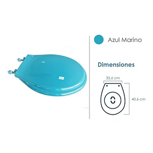 Tapa Asiento Sanitario Azul Marino Redondo 0