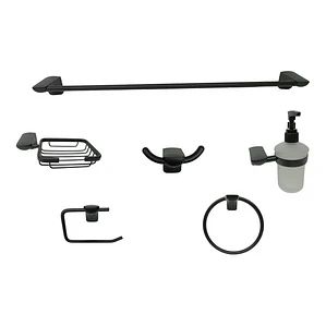 Kit Accesorios Para Baño Negro Mate