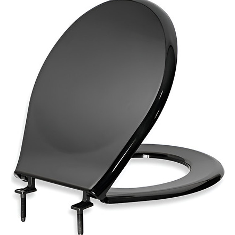 Tapa Asiento Sanitario Negro Redondo 1