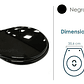 Tapa Asiento Sanitario Negro Redondo - Miniatura 3