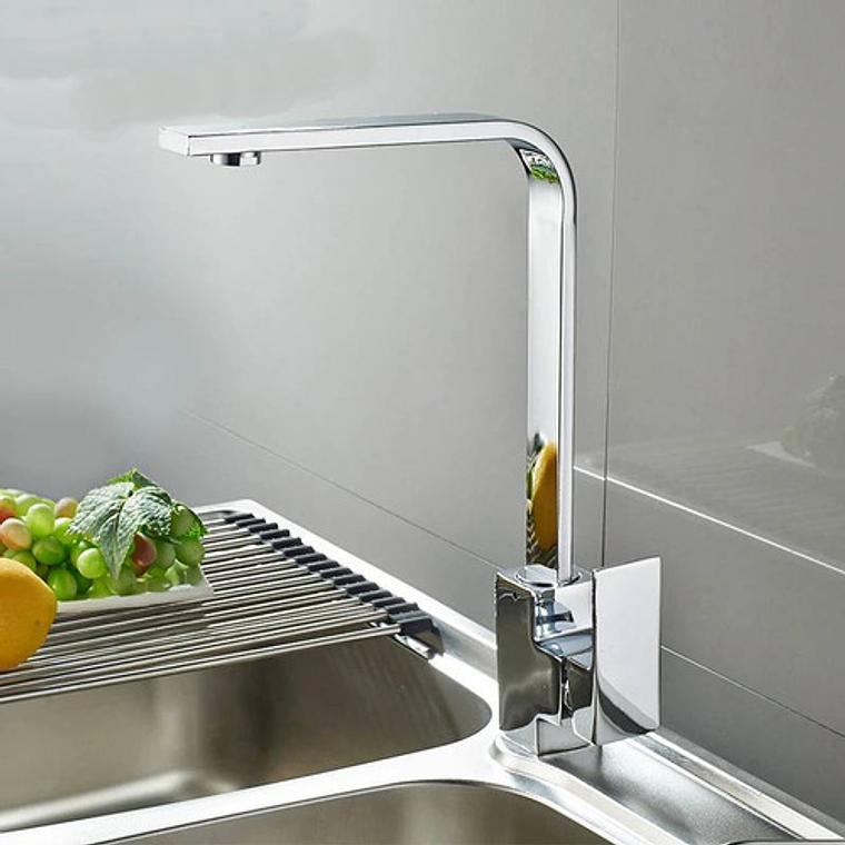 Griferia Para Lavaplatos Monocontrol Cuello Alto Recto 3