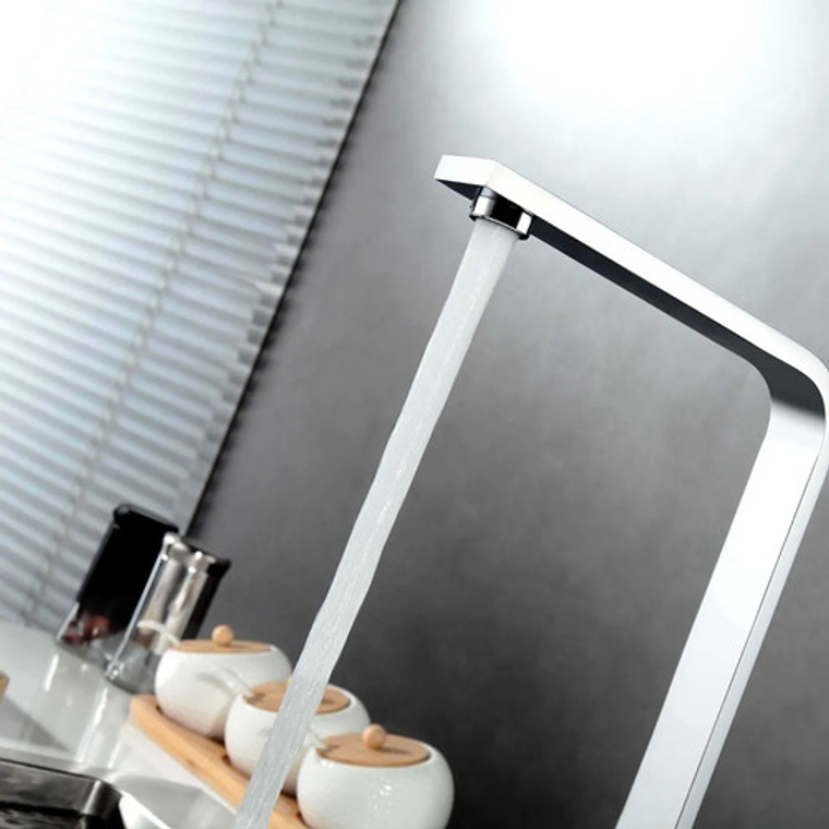 Griferia Para Lavaplatos Monocontrol Cuello Alto Recto 6